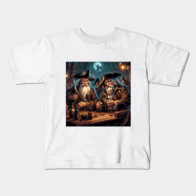 Pensioners as Pirates Kids T-Shirt by Colin-Bentham